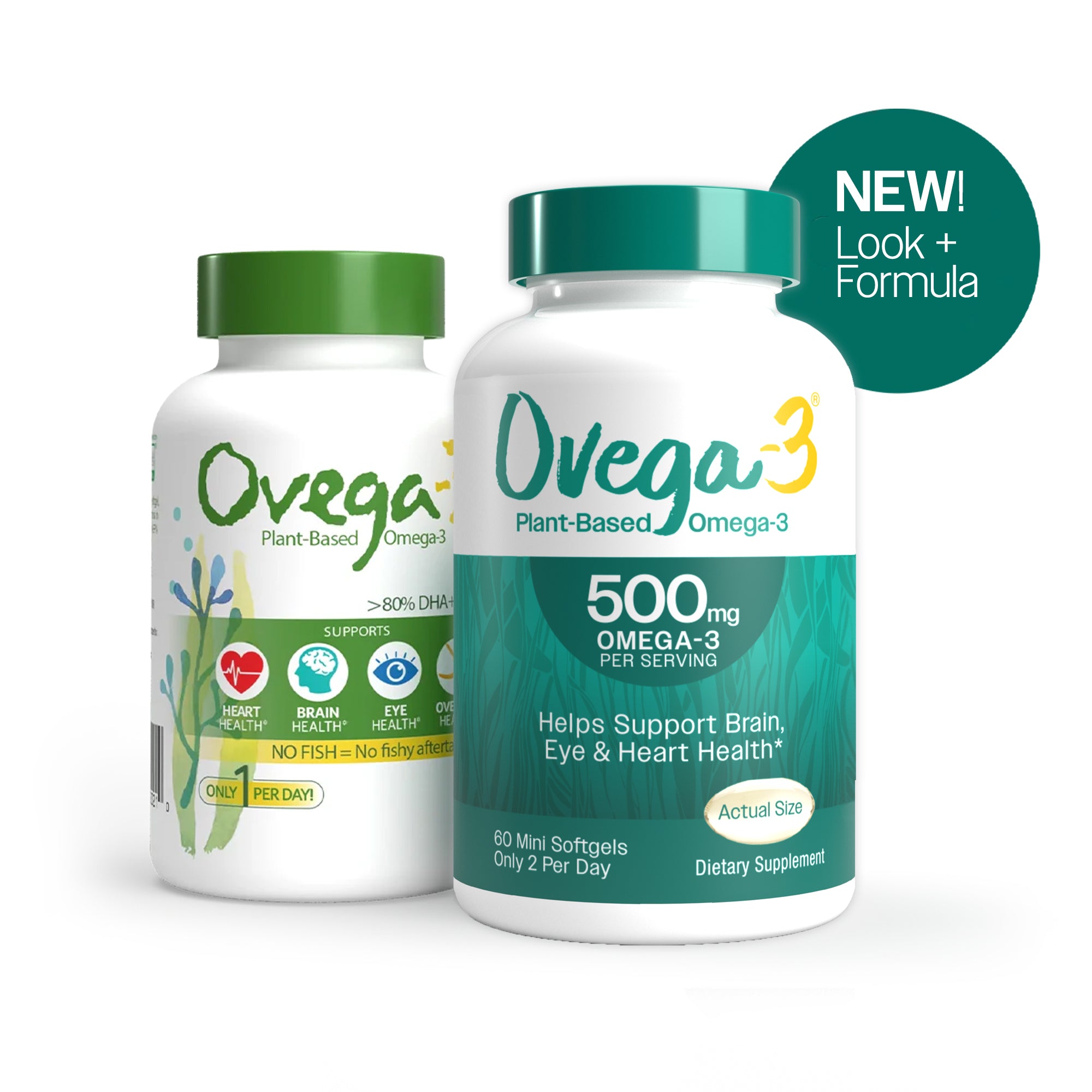 URARA 脂解痩 & GENE reborn 3個セット Ovega-3® 500mg Plant-Based Omega-3 – Ovega®