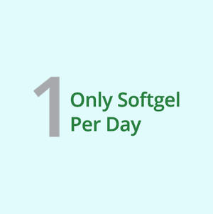 1 Only sofgel per day